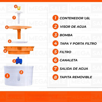 Bebedero automático para mascotas